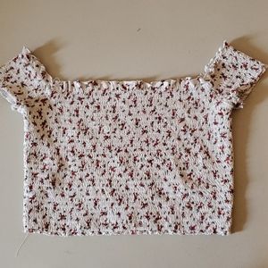 Large Off the Shoulder crop top